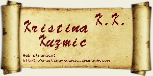 Kristina Kuzmić vizit kartica